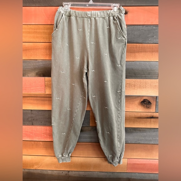 easel Pants - Easel Jogging Pants with Lightning Bolts